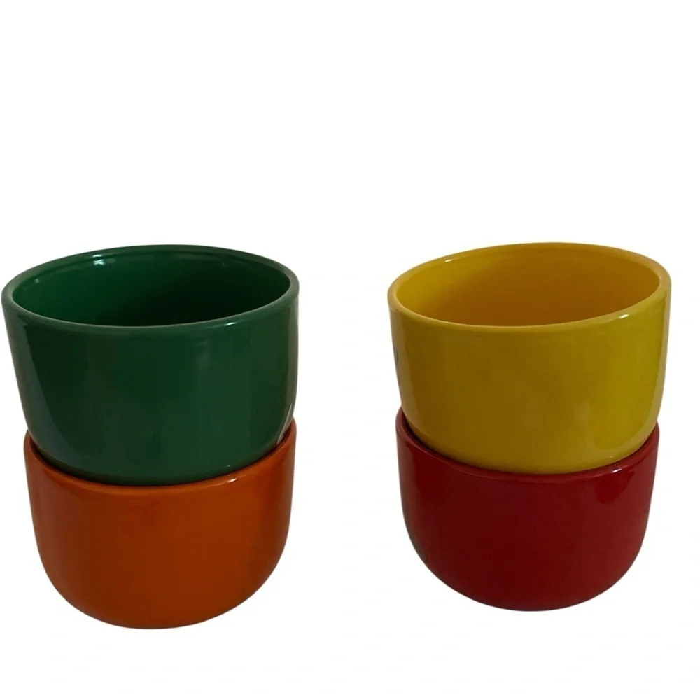 M&M'S Vibrant Character Bowls - Green, Orange, Yellow, Red